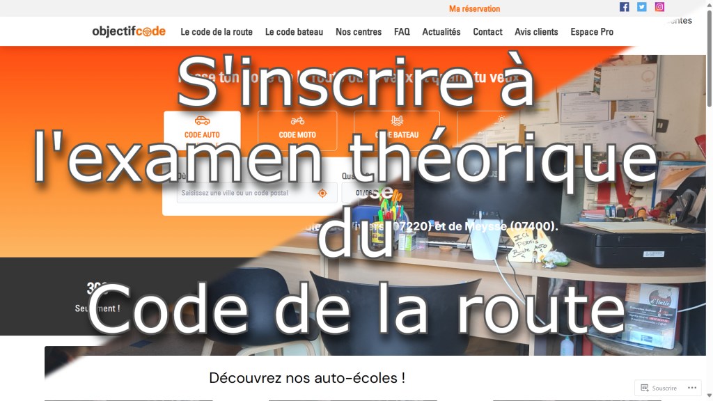 📋 Comment s’inscrire à l’examen du Code de la route&nbsp;?