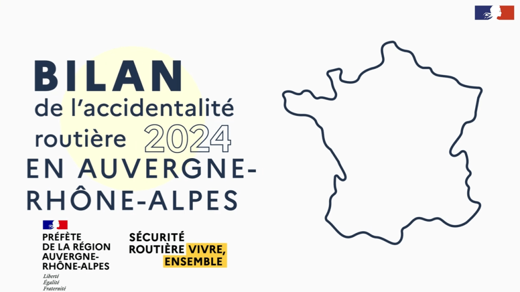 Bilan de l’accidentalité routière 2024 en Auvergne-Rhône-Alpes